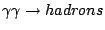 $\gamma\gamma \rightarrow hadrons$