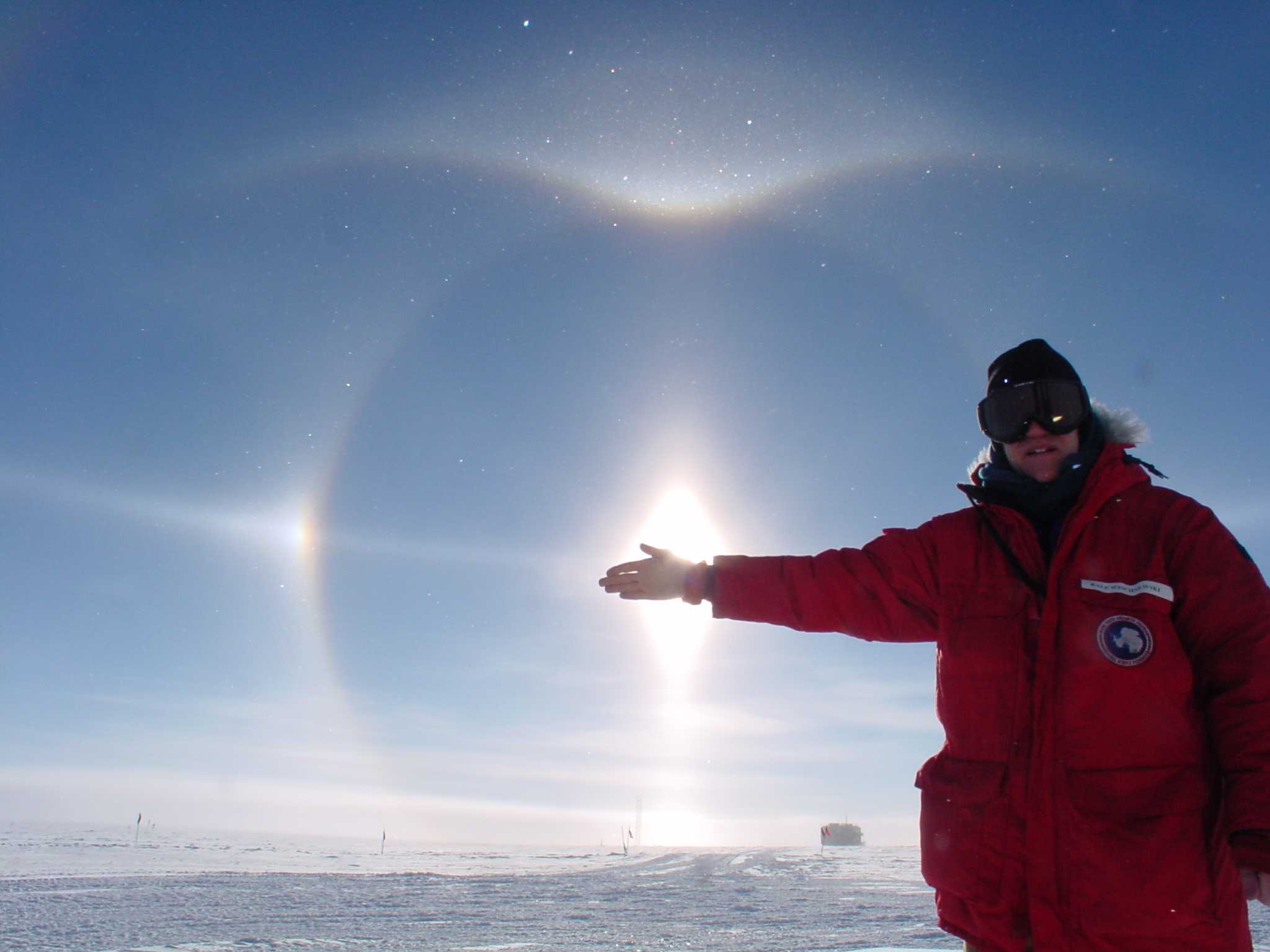 Aurora at Pole, Feb.2001